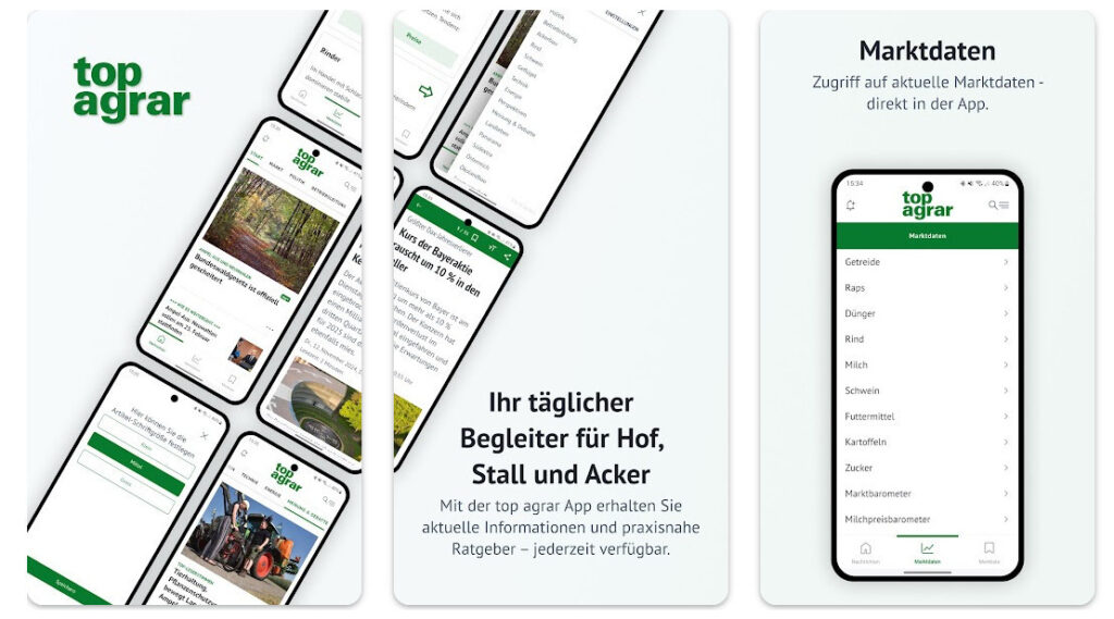 top agrar APP top agrar App - der tägliche Begleiter für Hof, Stall und Acker